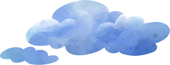 Cartoon illustration, sky, cloud