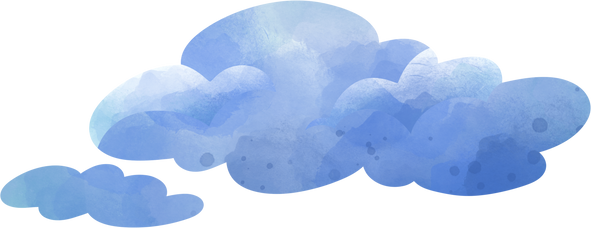 Cartoon illustration, sky, cloud